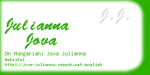 julianna jova business card